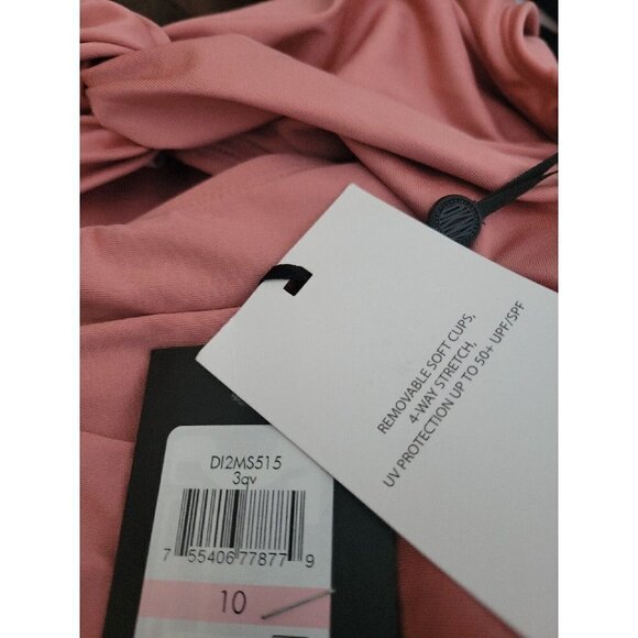 Dkny Peek-a-Boo Twist One Piece Swimsuit. Size 10. NWT $118 - Picture 4 of 4